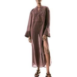 H&M Premium Selection
NWT DARK BROWN RAMIE KAFTAN DRESS SIZE SMALL